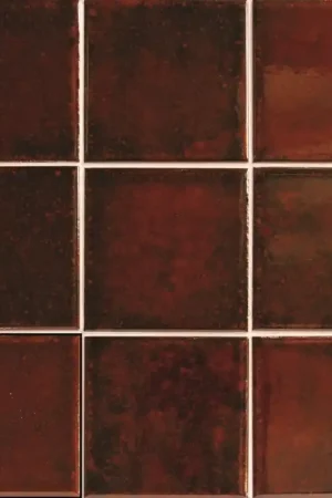 Nouvelle Collection carrelage GENUINE GARNETS 10x10 cm effet zellige